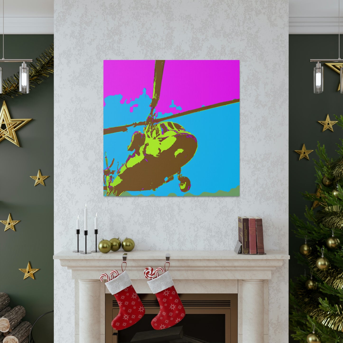 Helicopter Pop Artful - Canvas