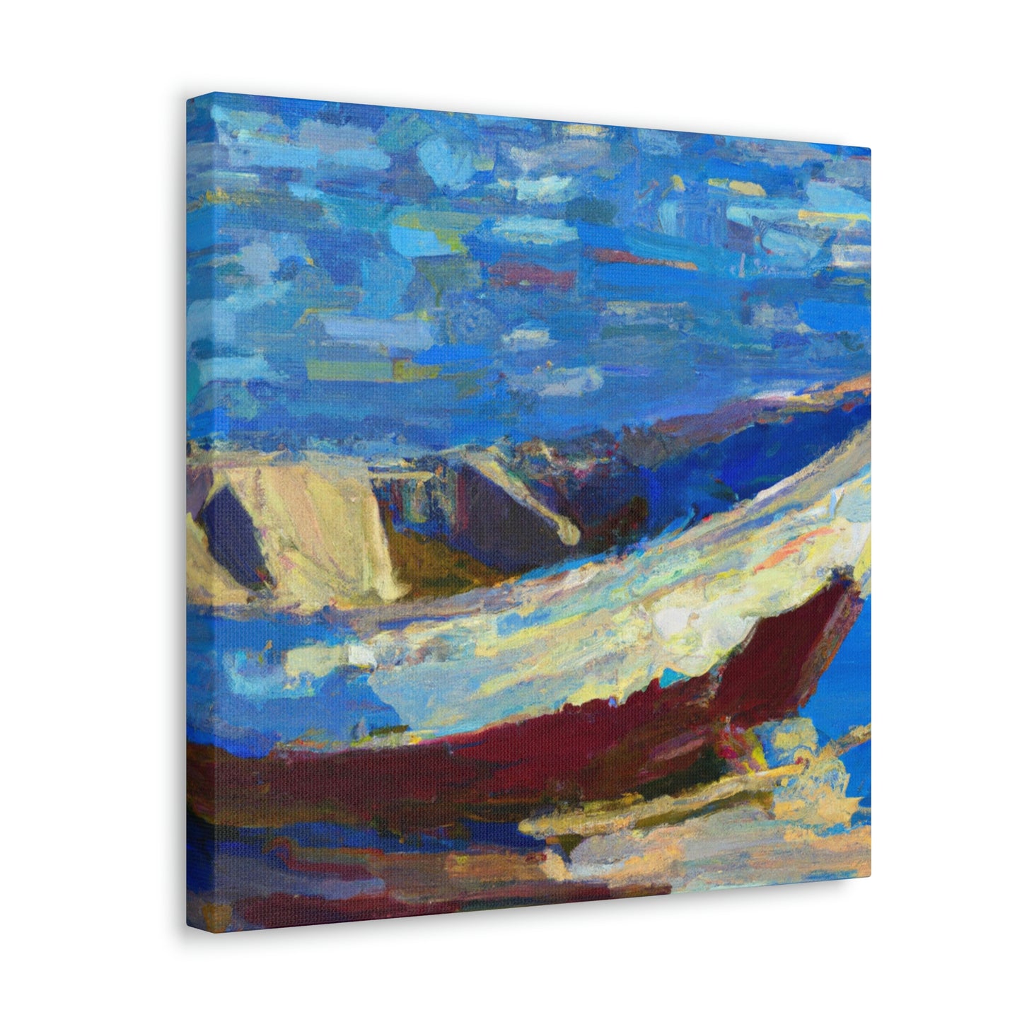 Sailboat on Turquoise - Canvas