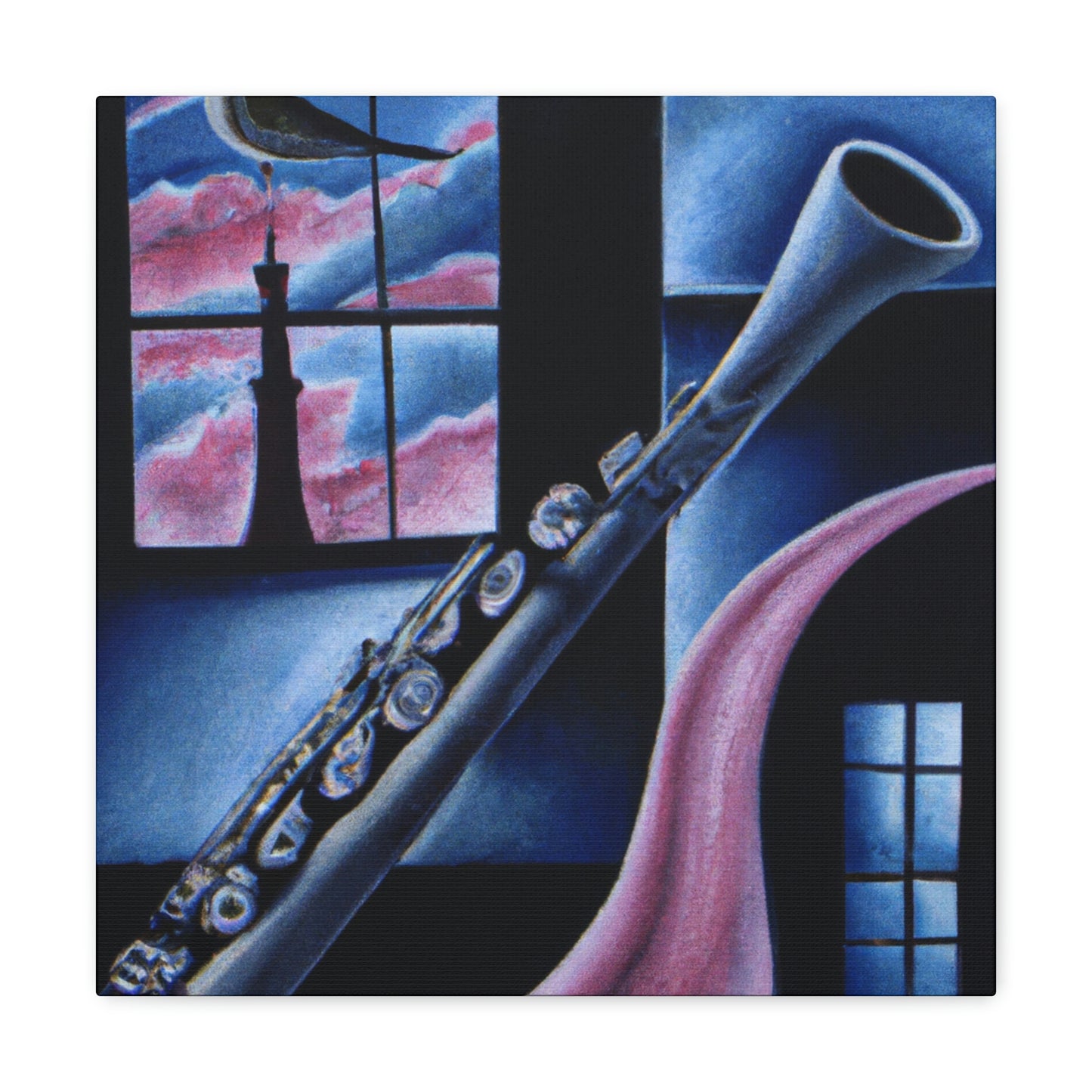 Clarinet in the Clouds - Canvas