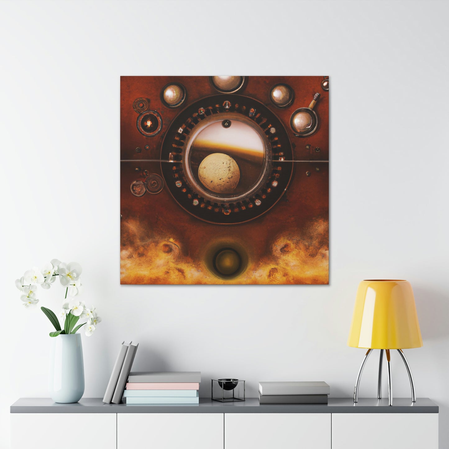 Mars of Clockwork Clock - Canvas