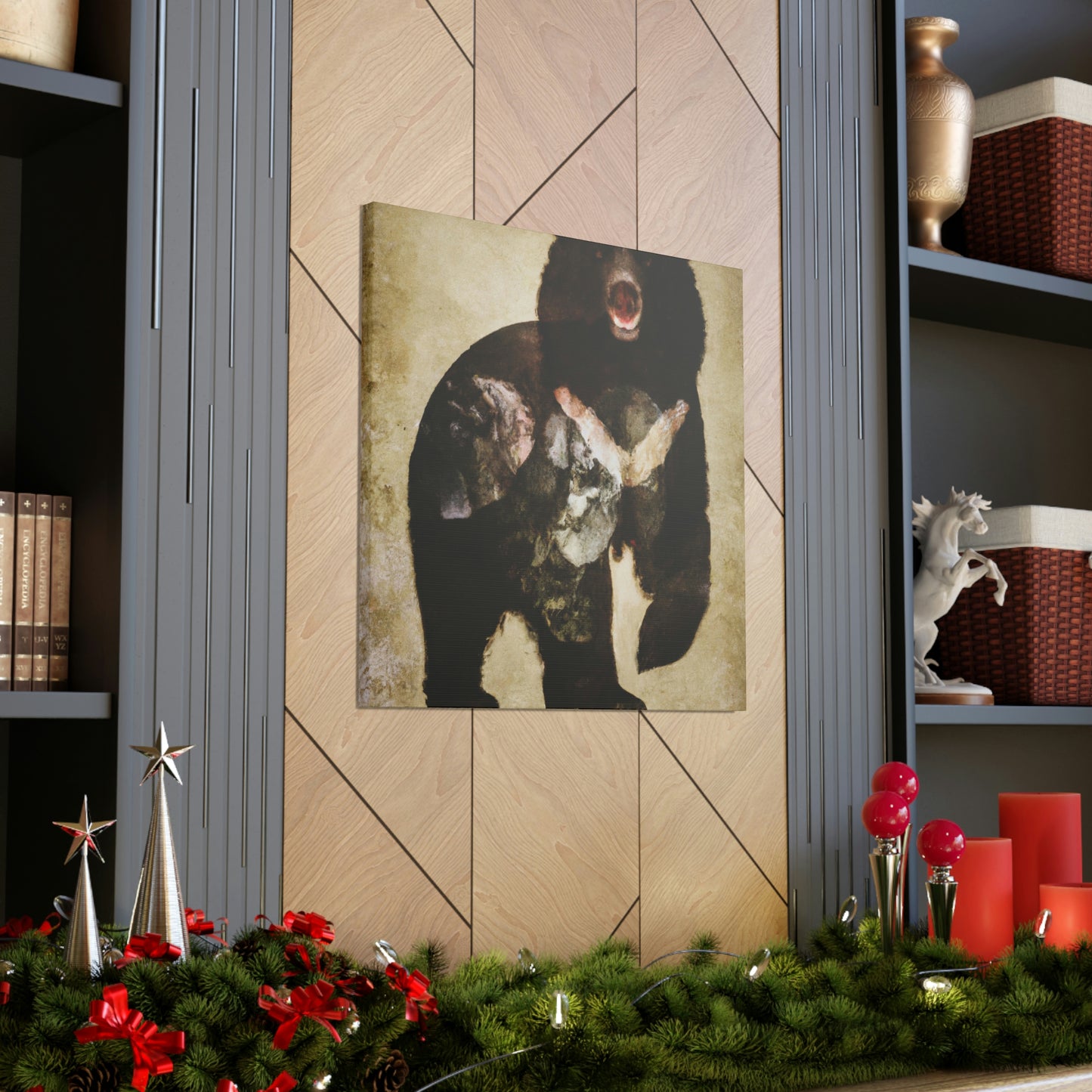 Black Bear Deco Dream - Canvas