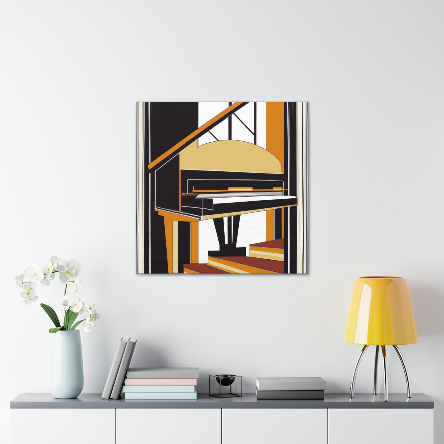 Piano's Artistic Lilt - Canvas