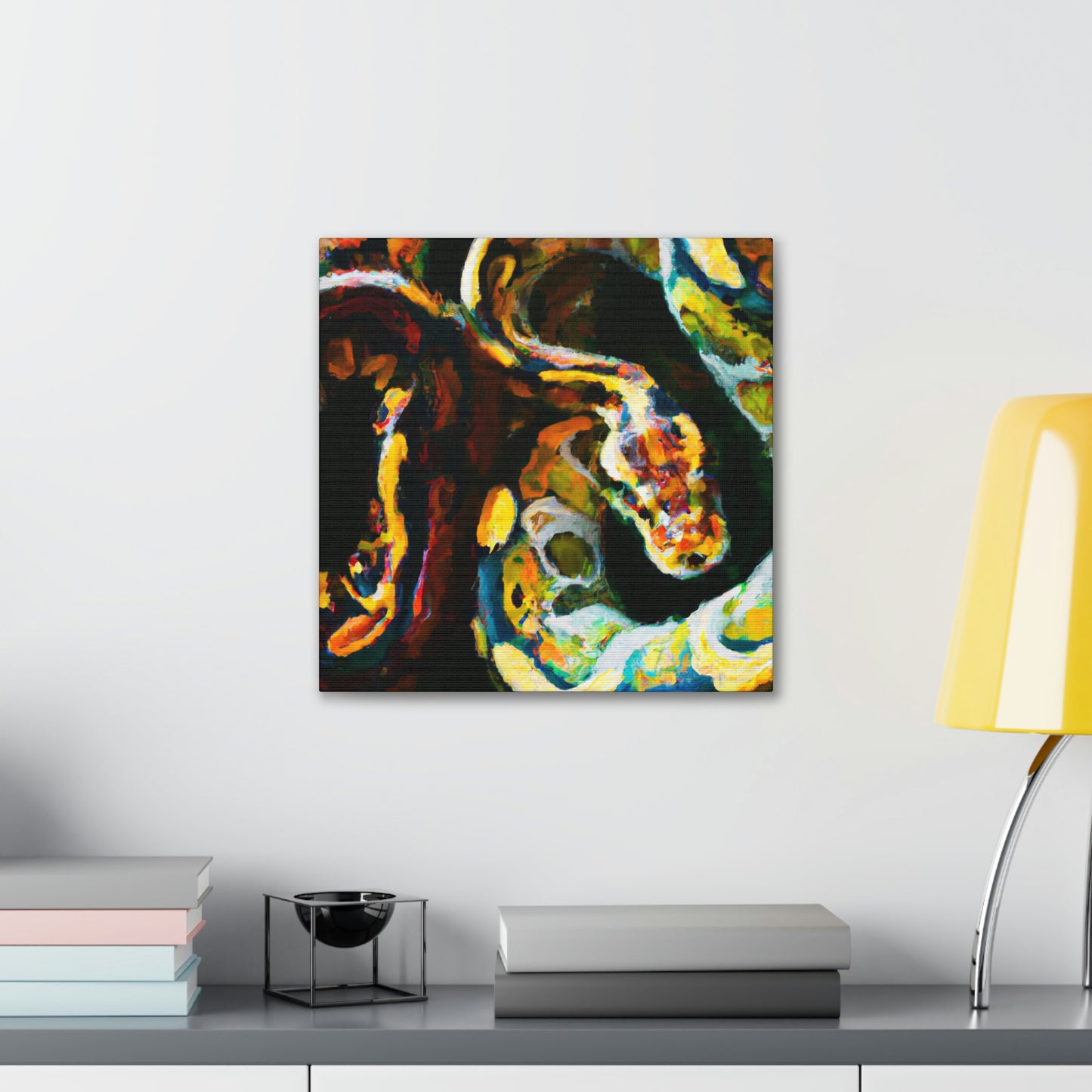 "Ball Python Reflection 1940" - Canvas