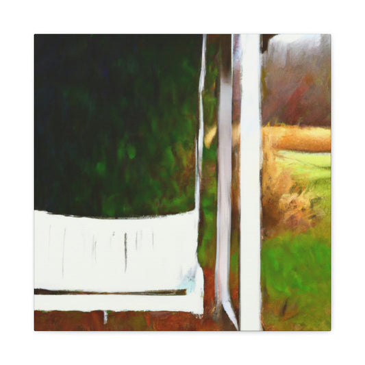 Swinging on Porch - Canvas