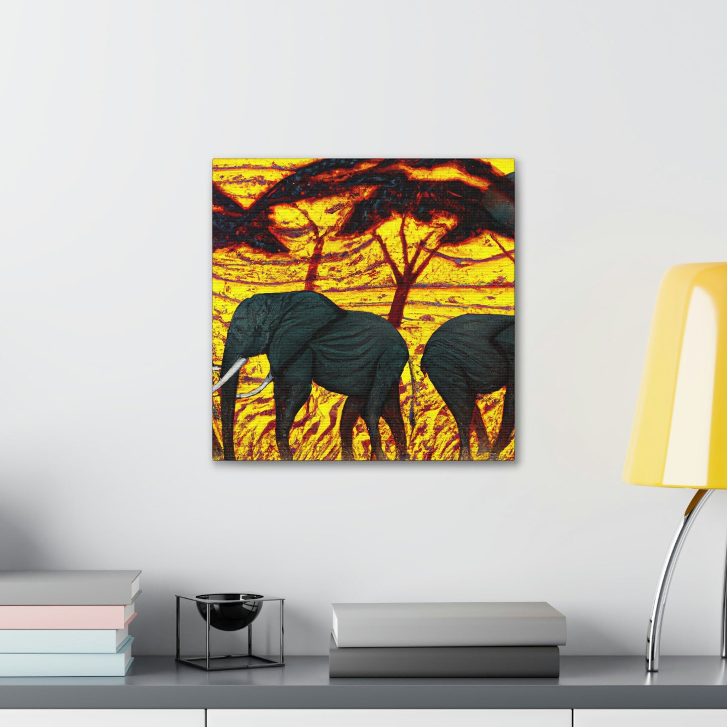 Elephant Afternoon Delight - Canvas