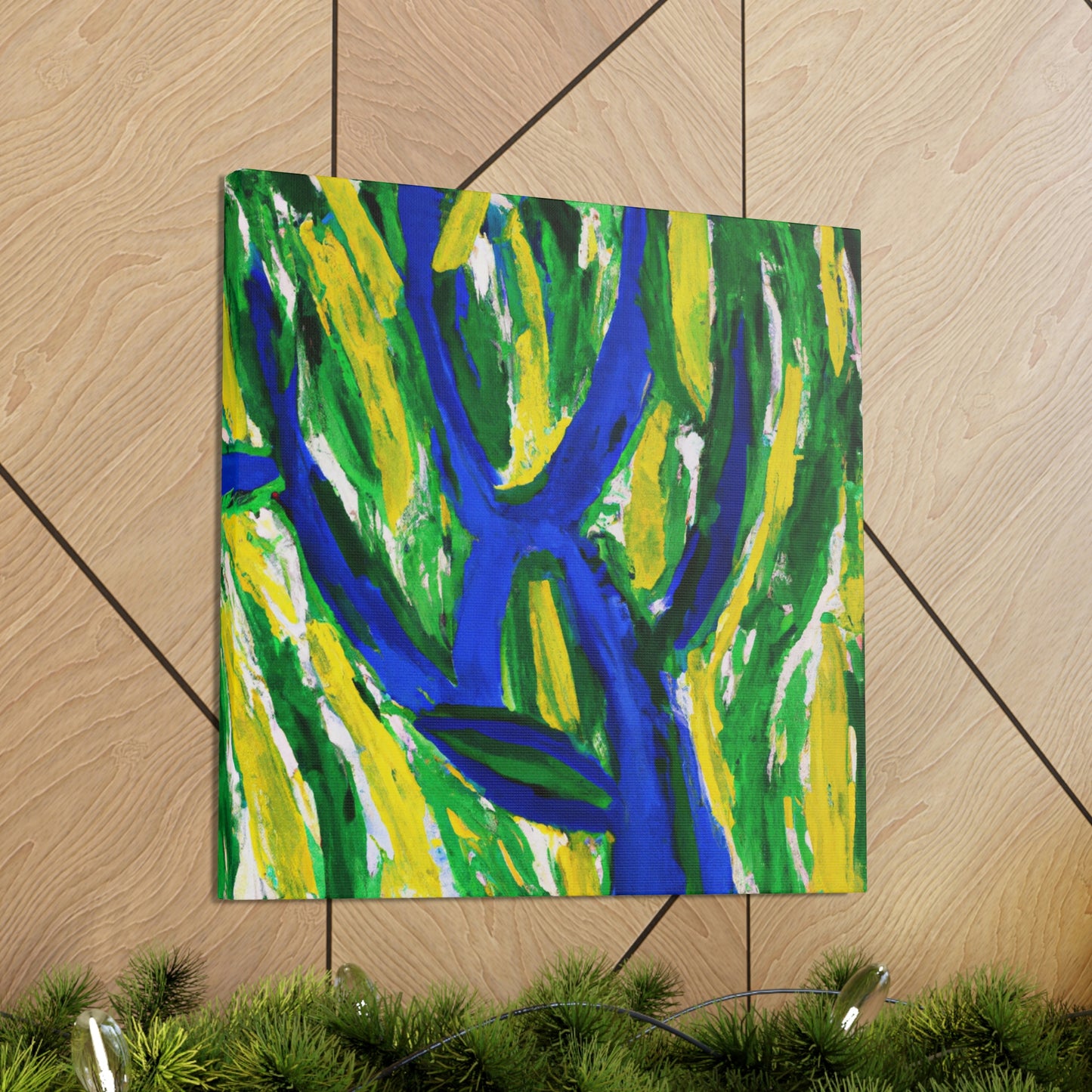 "Willow Tree in Moonlight" - Canvas