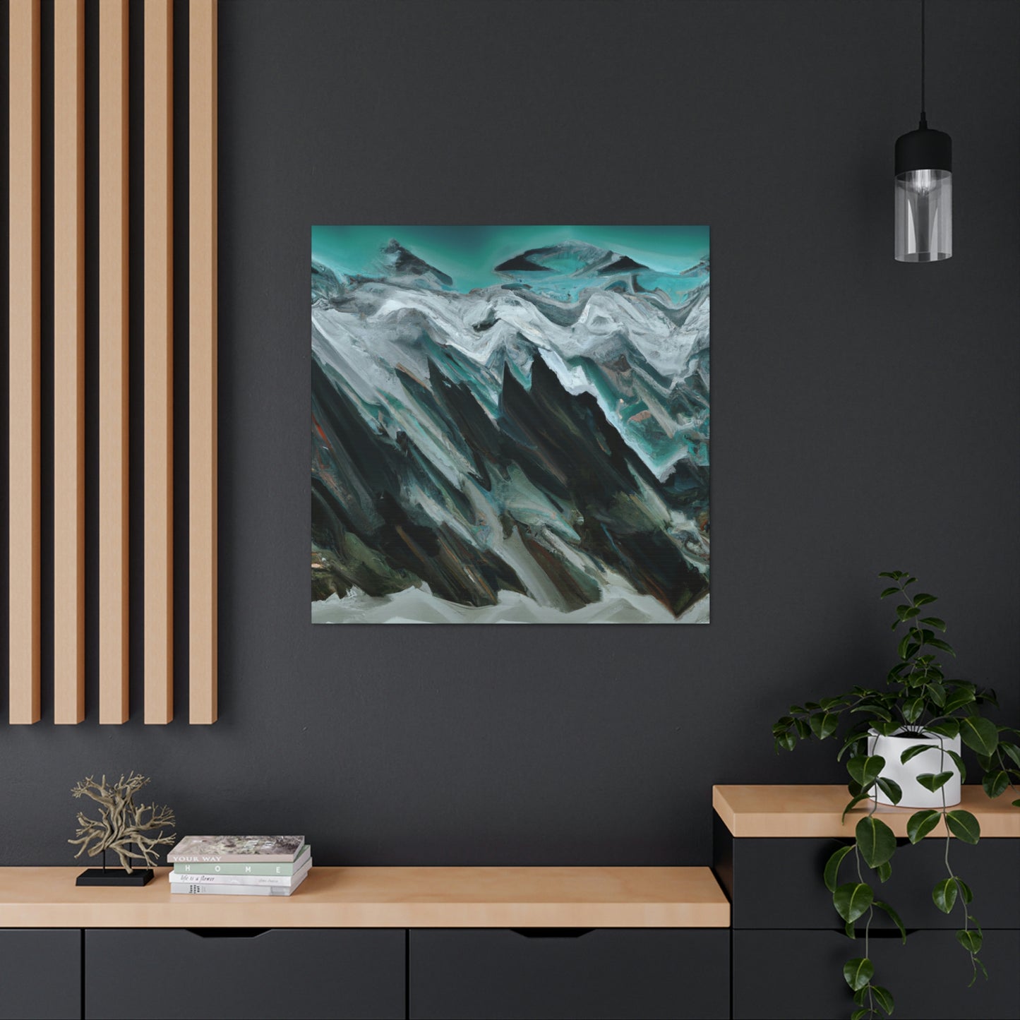 Glacier's Frozen Beauty. - Canvas