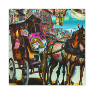 "Carriage on a Horse" - Canvas