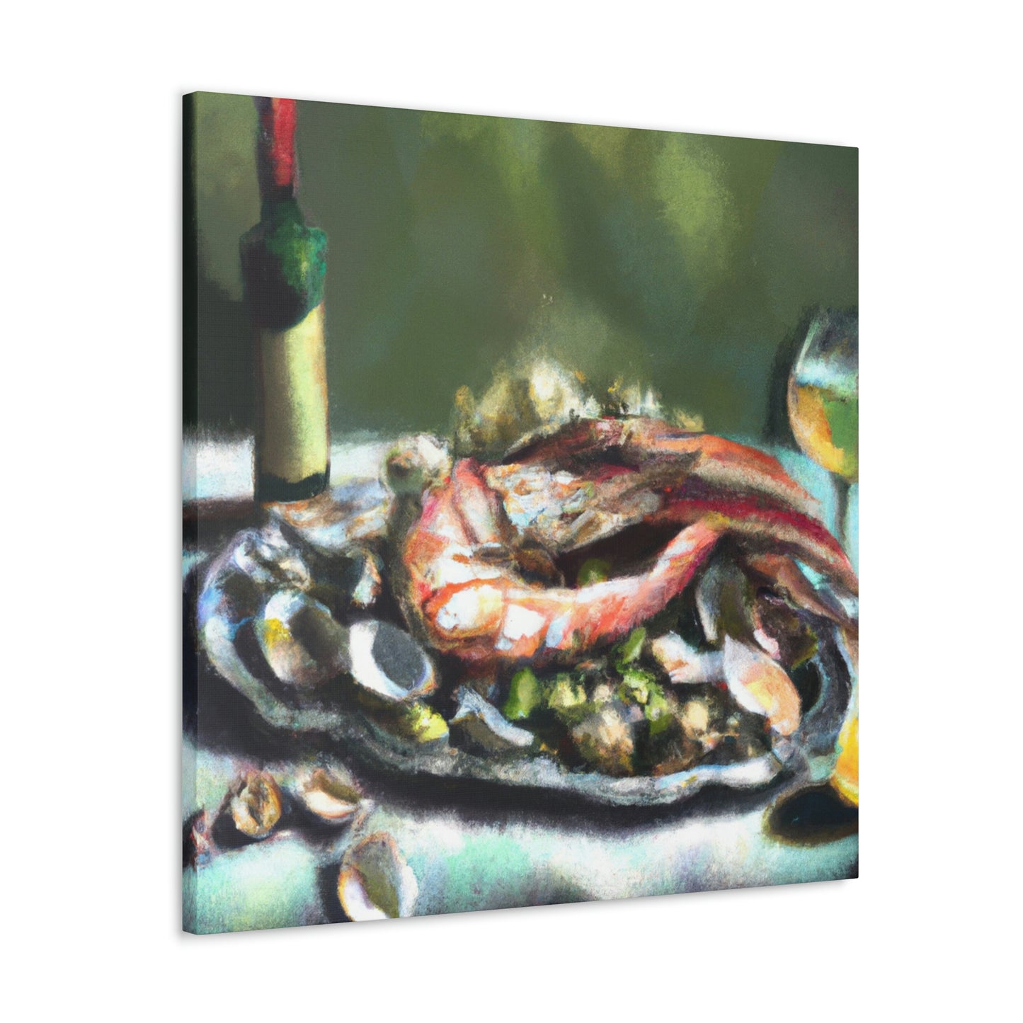 Seafood Through Abstract - Canvas