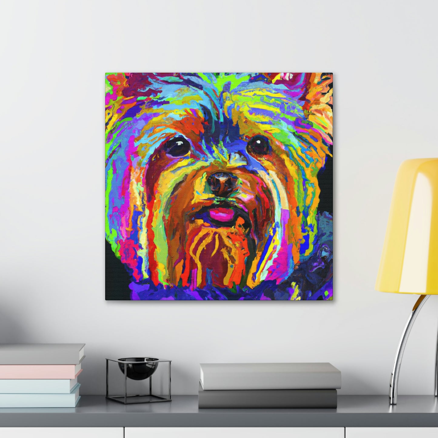 "Yorkshire Terrier Fauvism" - Canvas