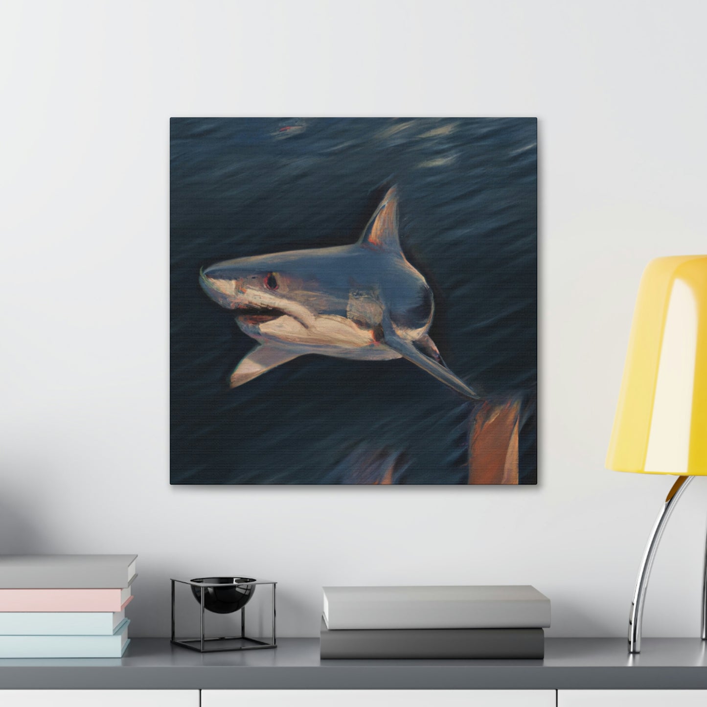 "Shark in the Ocean" - Canvas