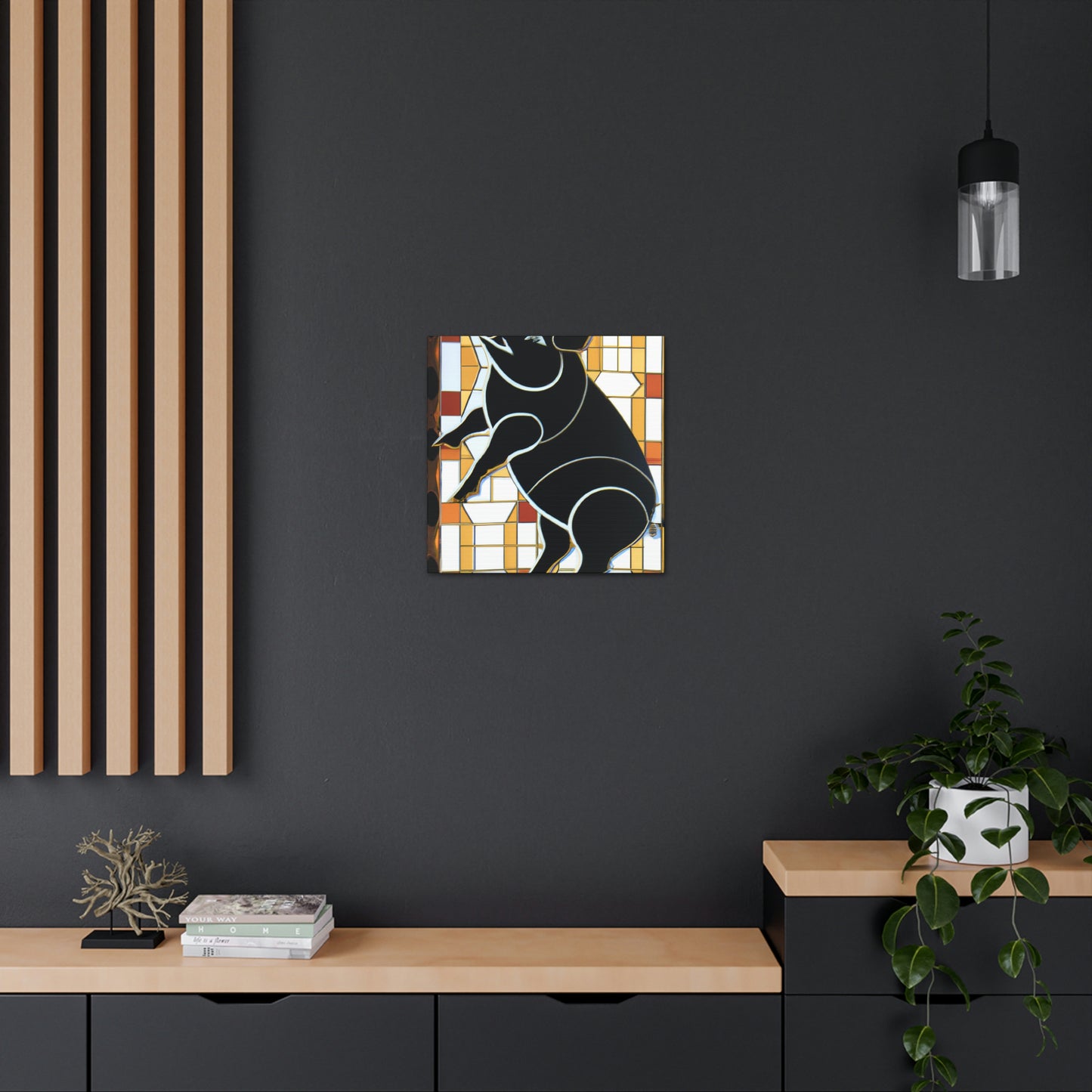 "Ceramic Cosmic Piglet" - Canvas