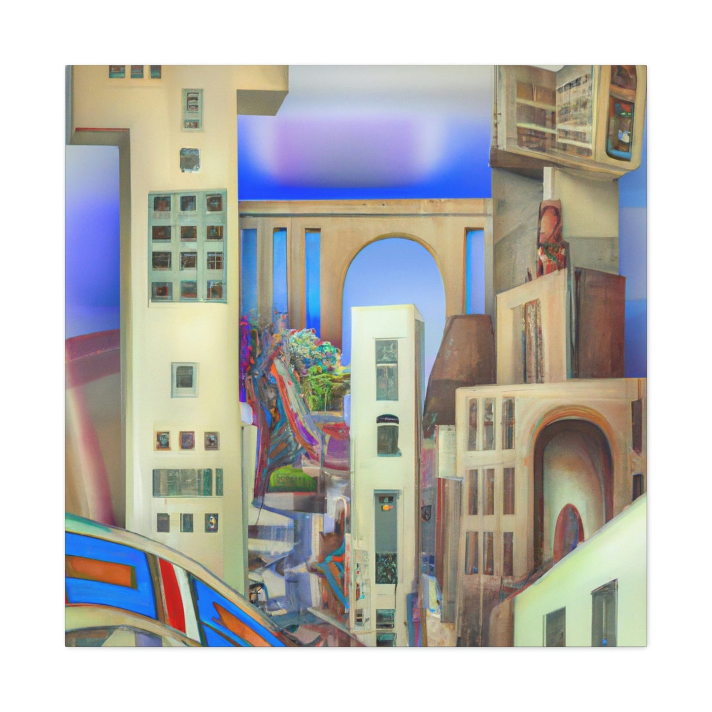 "Art Deco Dreamscape" - Canvas