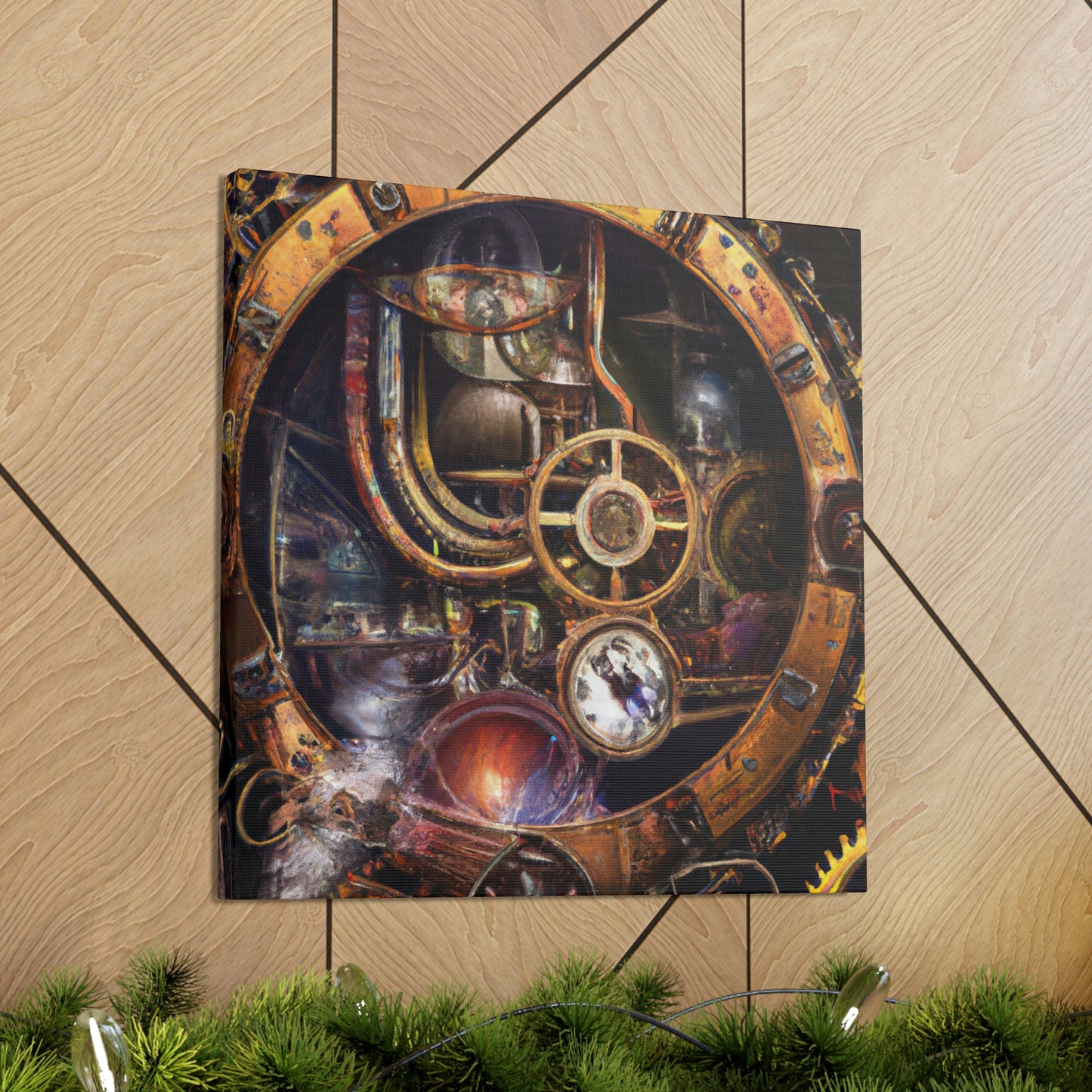 "Clockwork Dreams Unfold" - Canvas