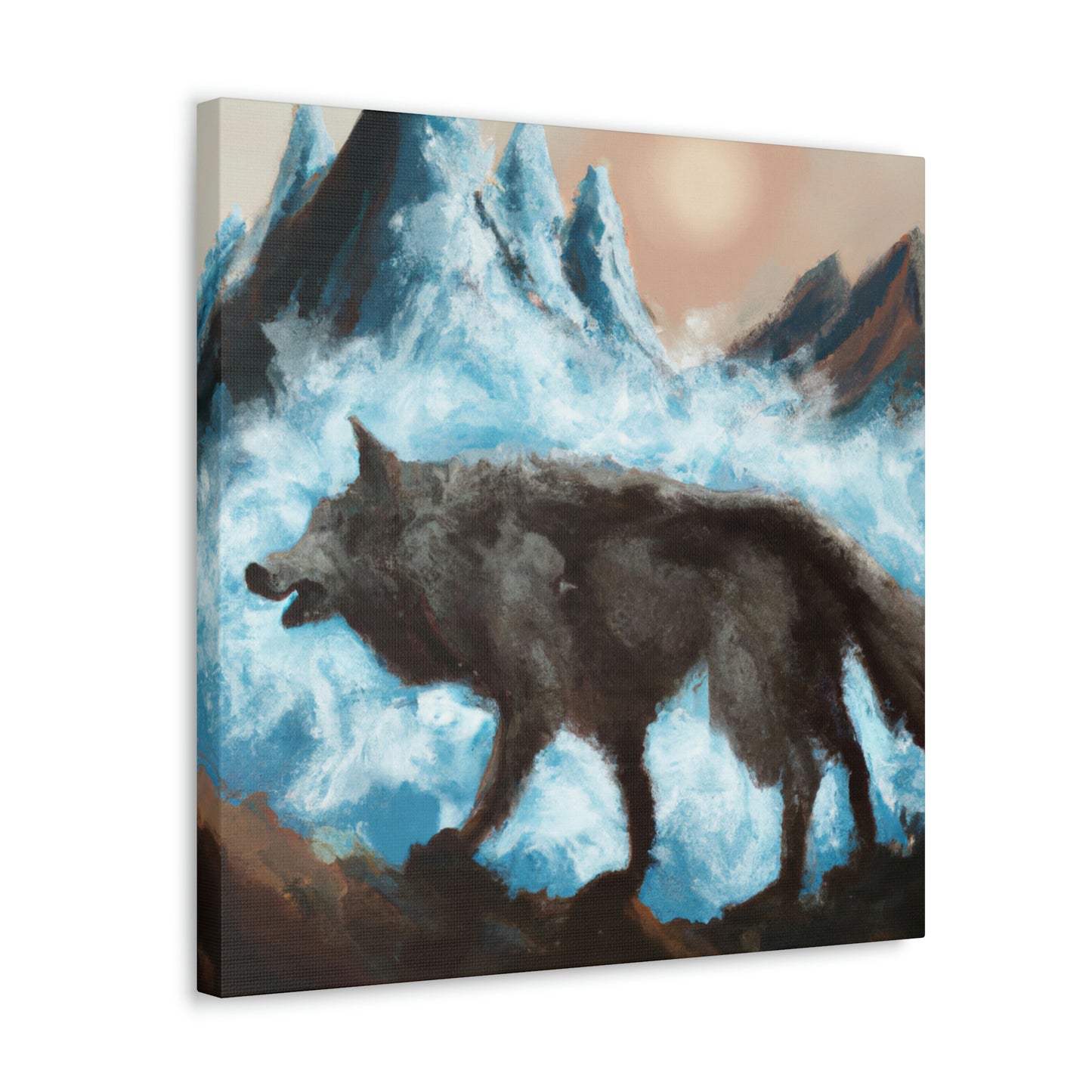 "Wolf Staring Majesty" - Canvas