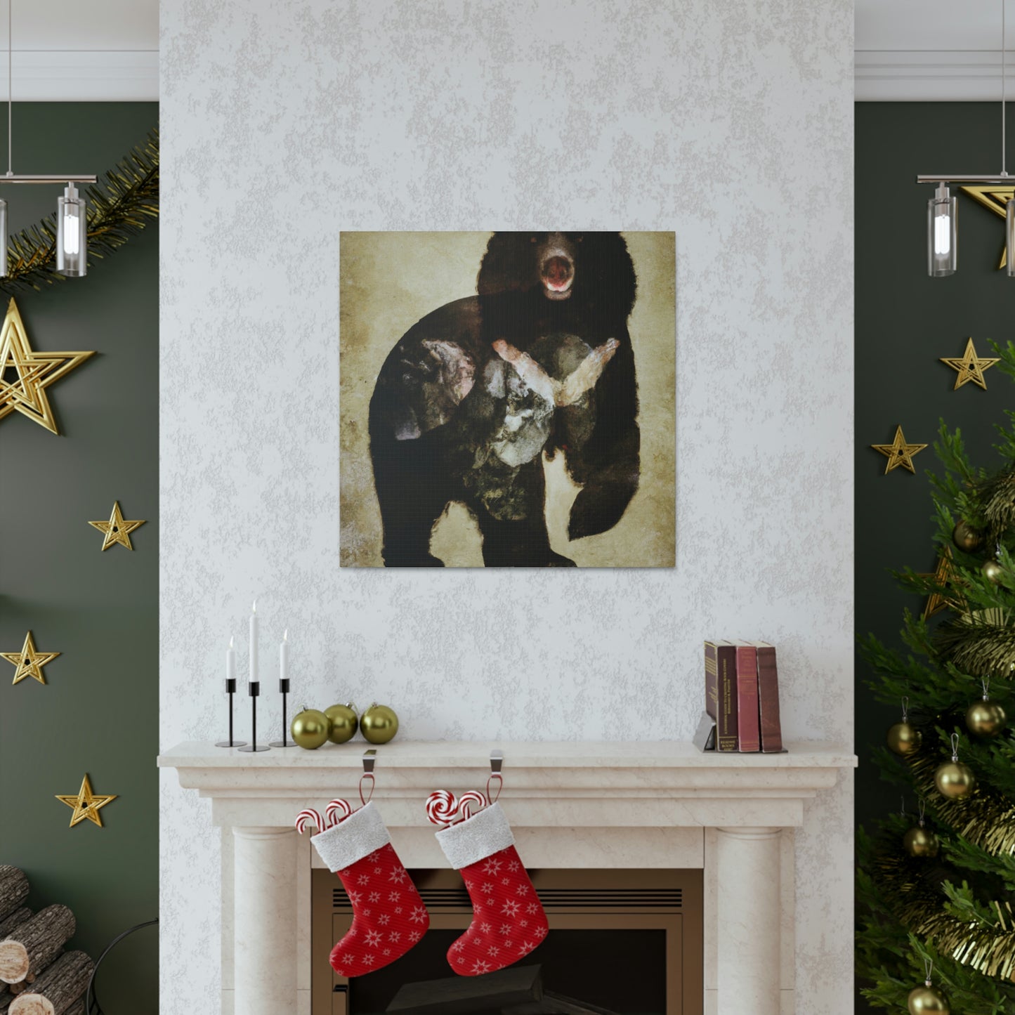 Black Bear Deco Dream - Canvas