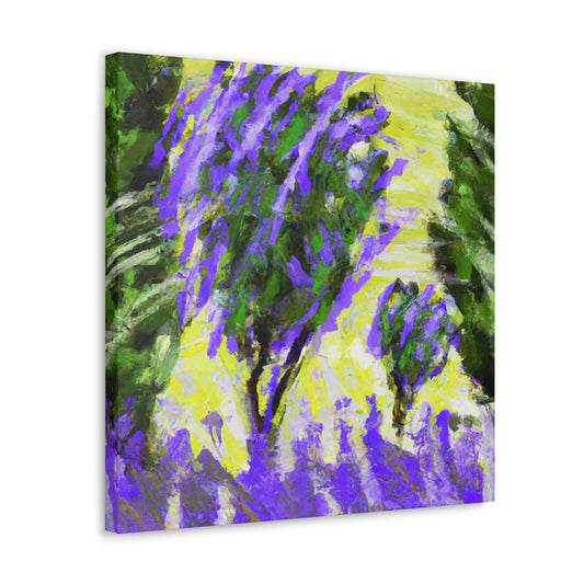 "Lavender's Abstractionist Hues" - Canvas