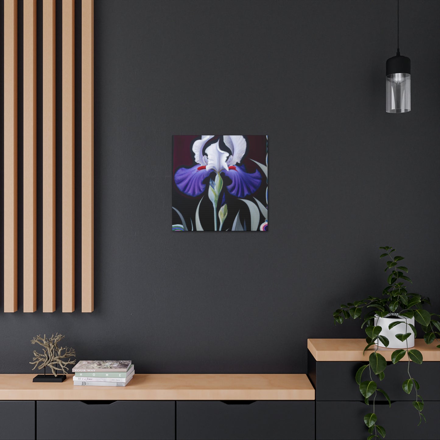 Dancing Iridescent Iris - Canvas