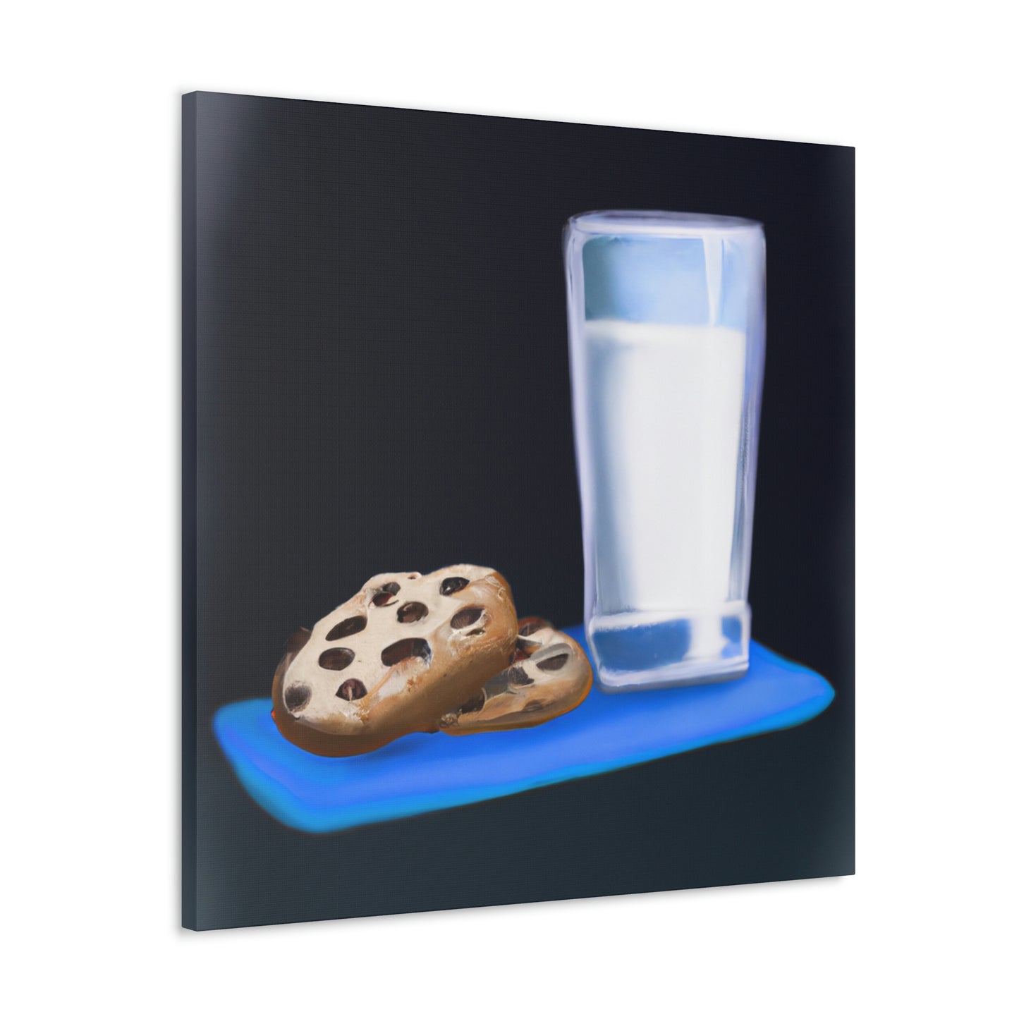 "Comforting Milk & Cookies" - Canvas