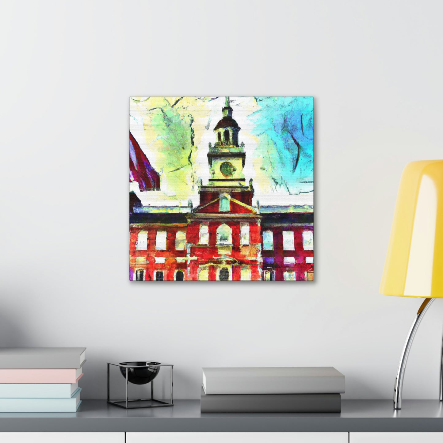 Independence Hall Reflected - Canvas