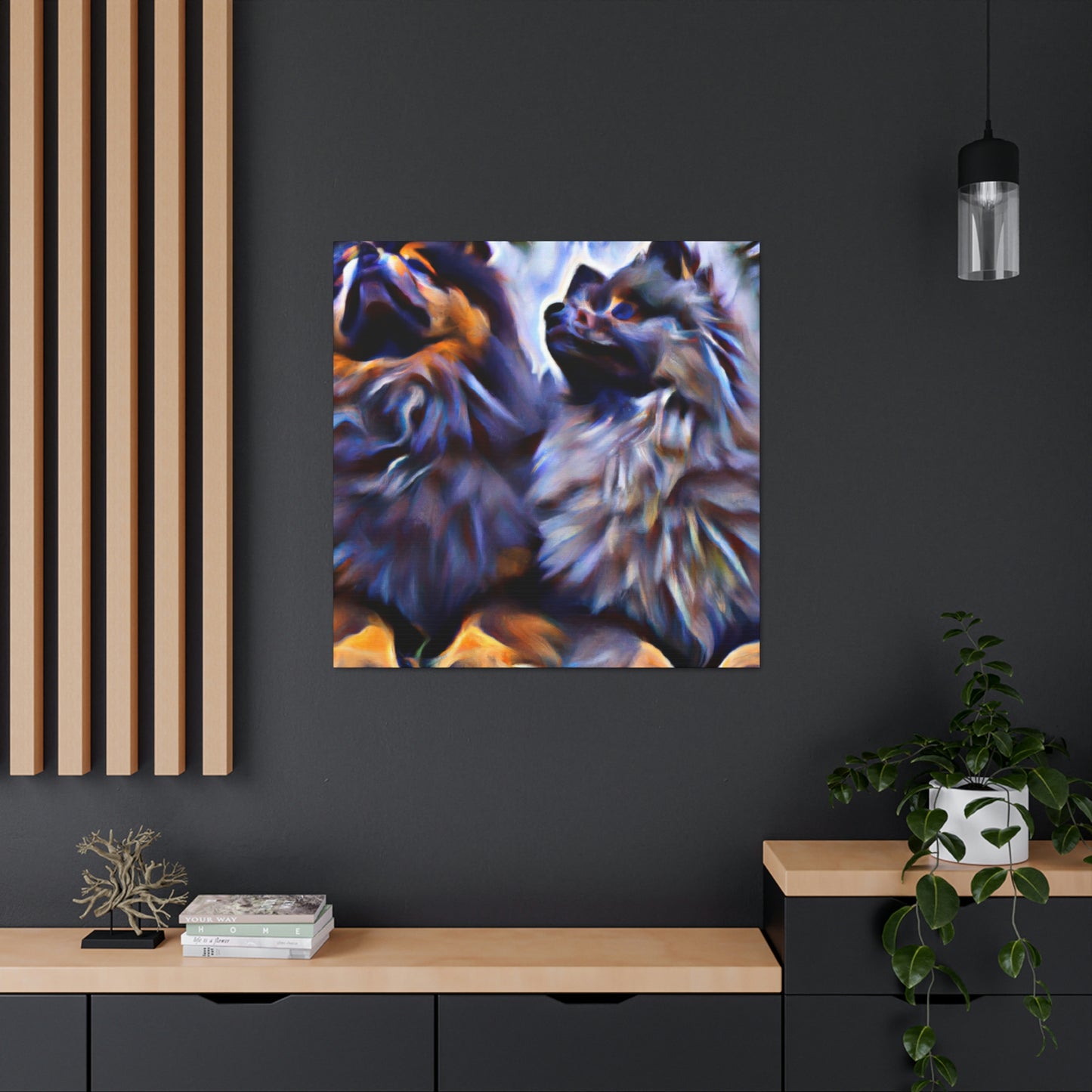 Keeshond in Dreamscape - Canvas