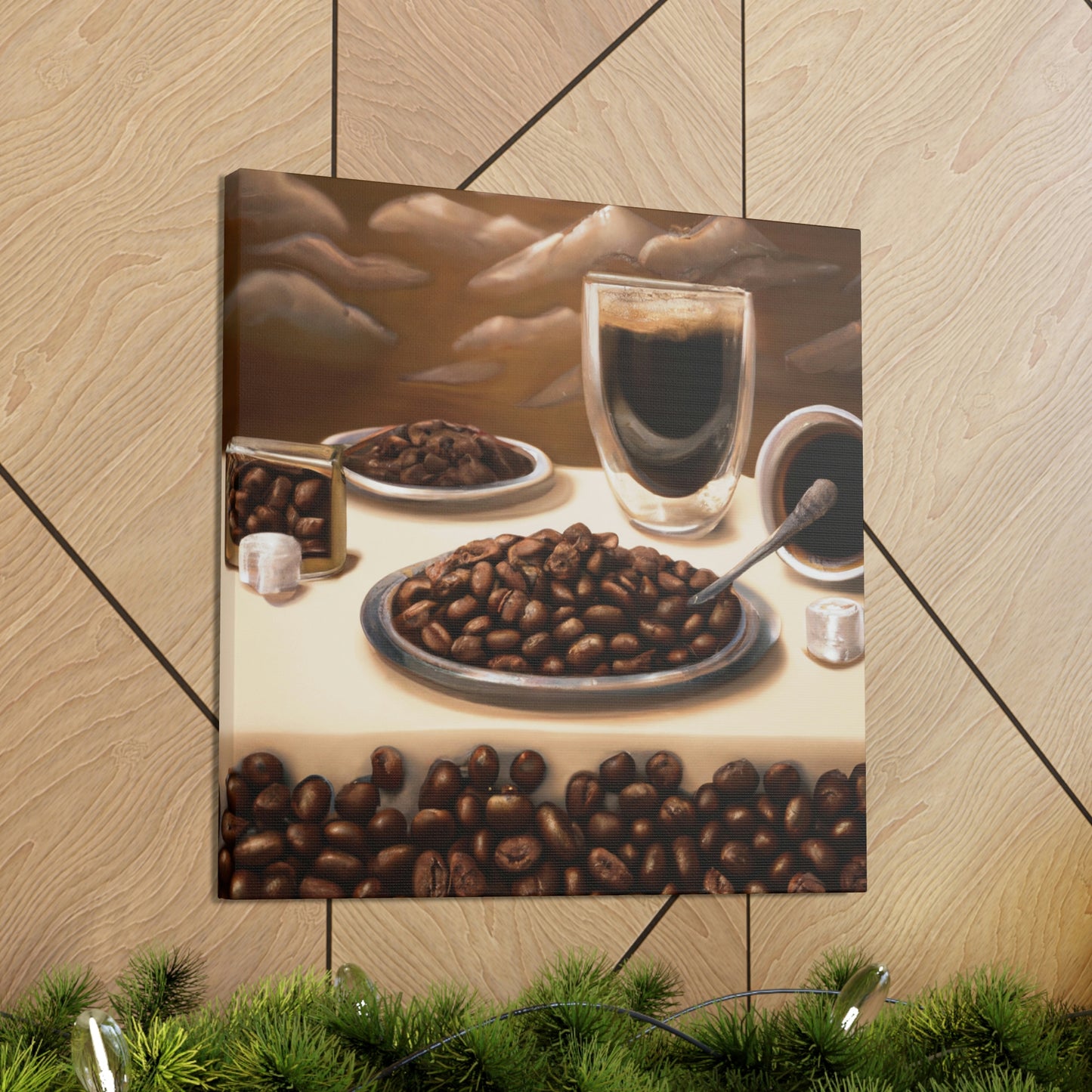 "Caffeine-Infused Bliss" - Canvas