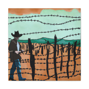 Barbed Wire Discourse. - Canvas