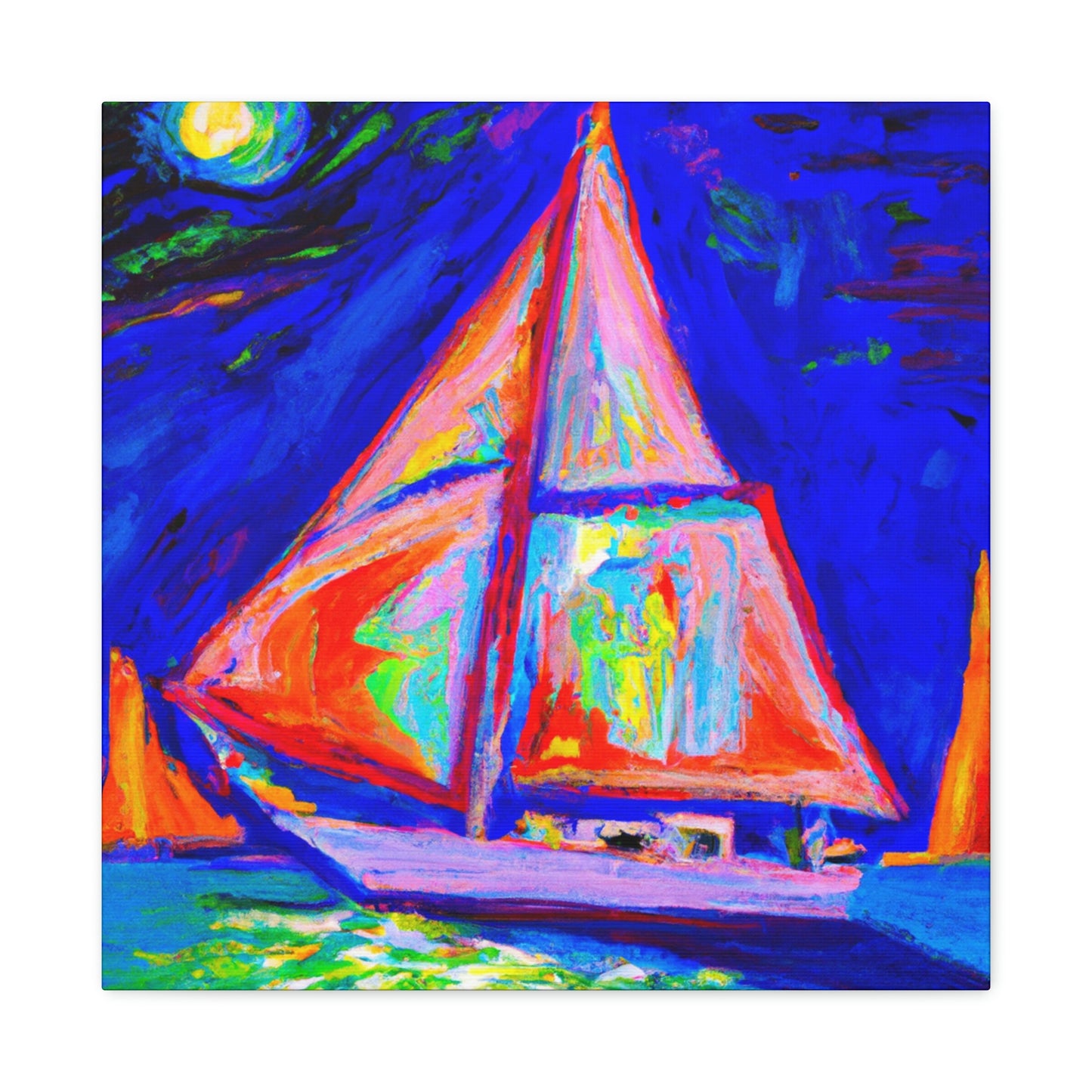 "Yacht in Expressionism" - Canvas