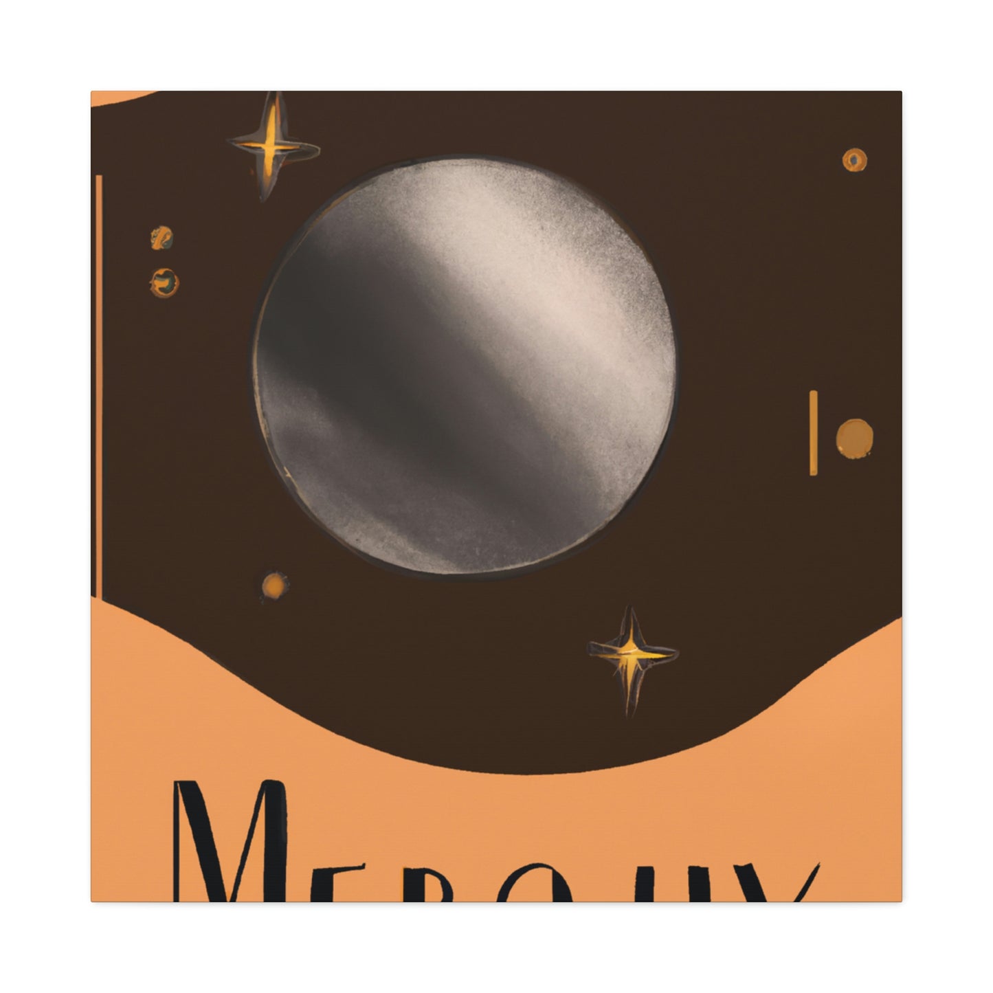 Mercury's Celestial Gaze - Canvas