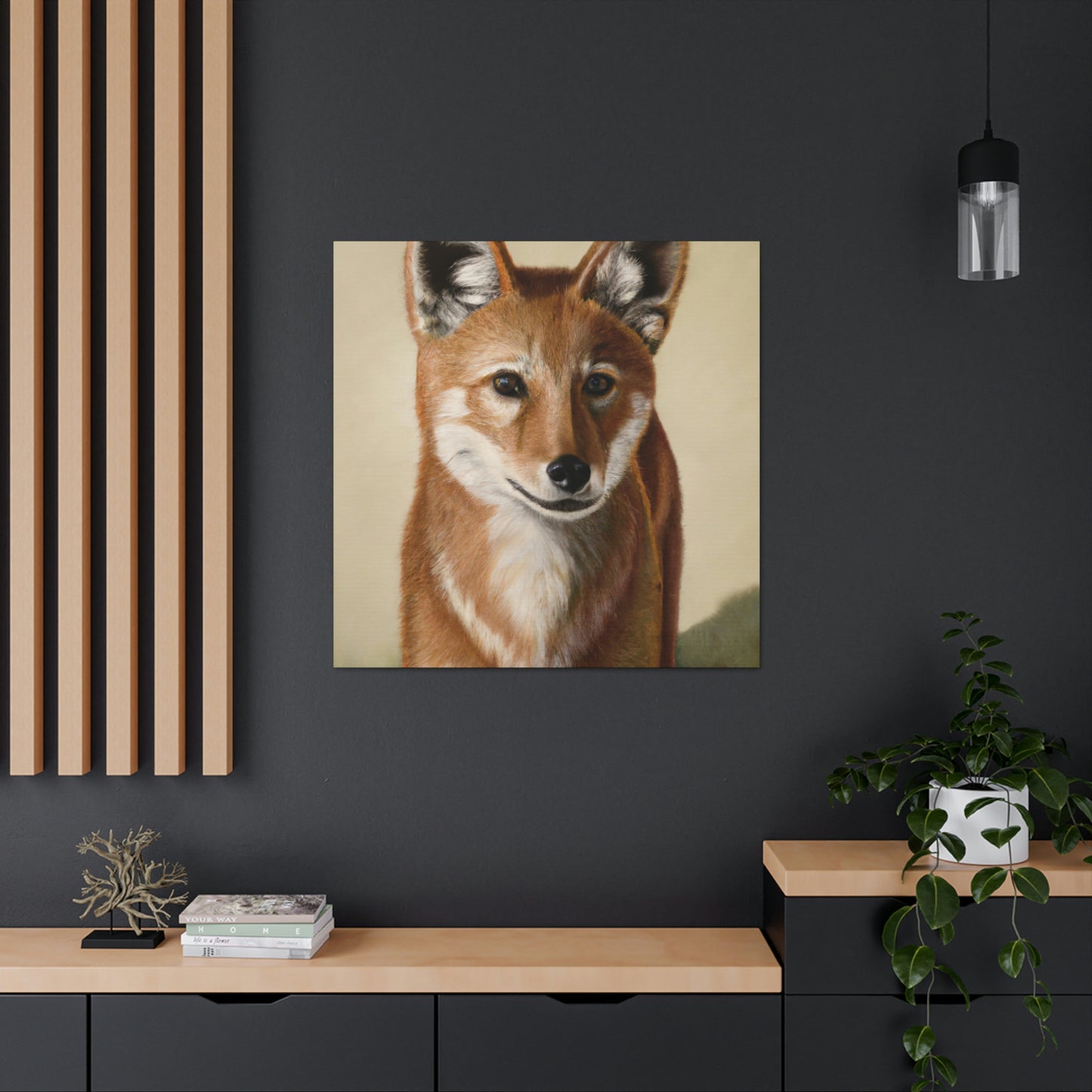 Dhole in Hyperrealism - Canvas