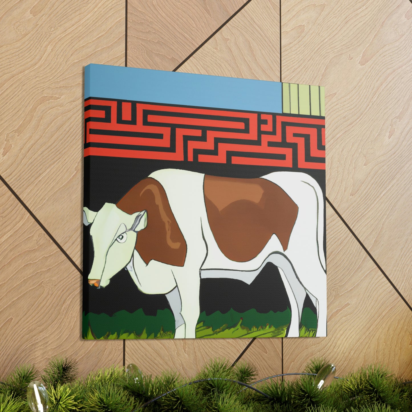 Calves in Art Deco - Canvas