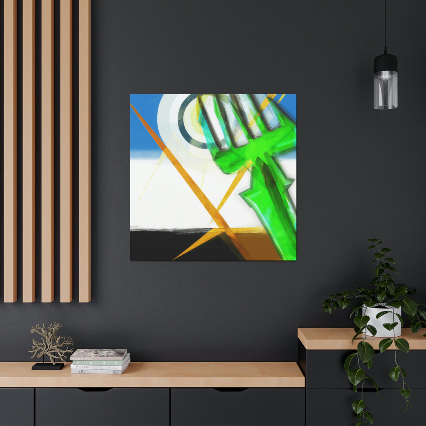 "Pitchfork in Art Deco" - Canvas