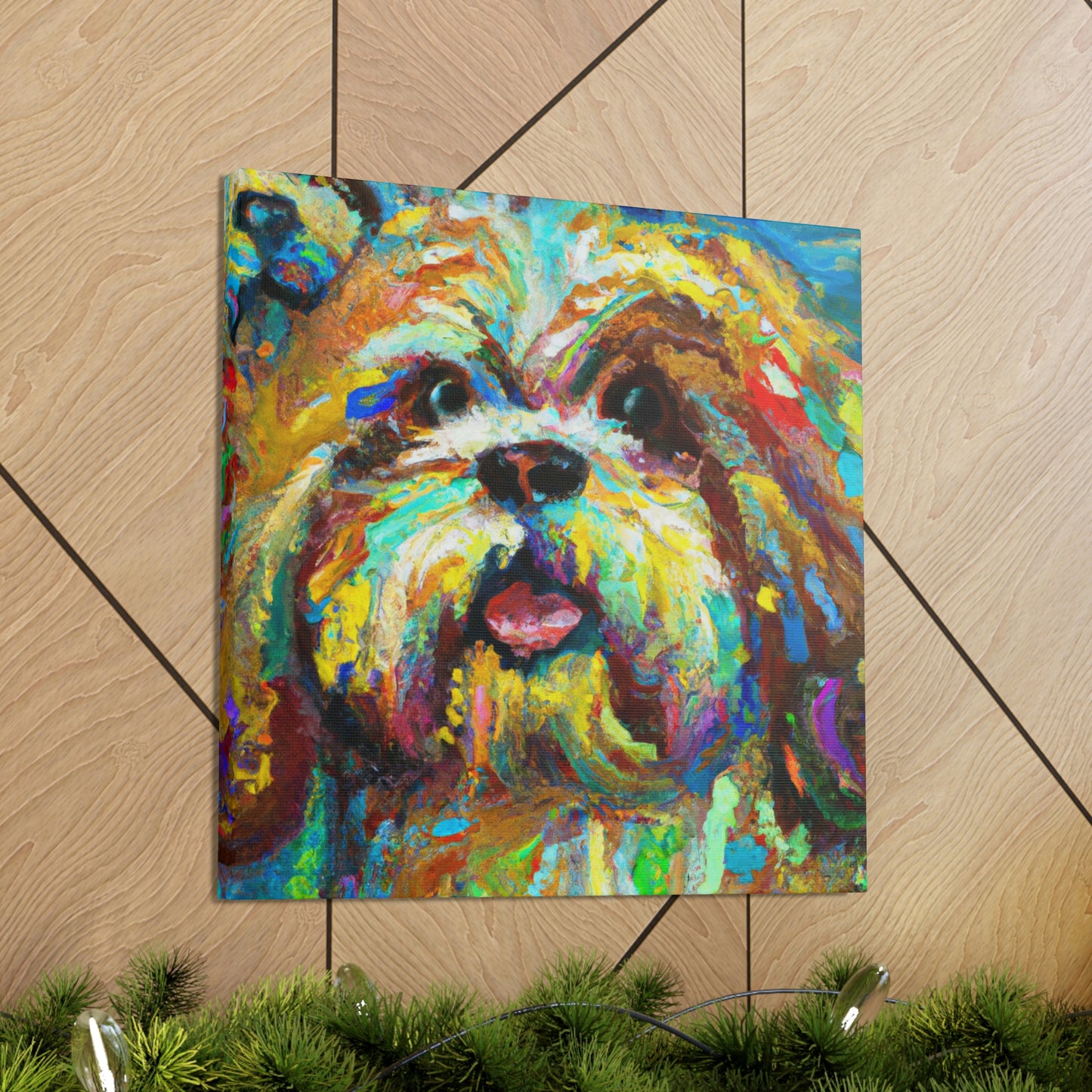 Shih Tzu Fauvism - Canvas