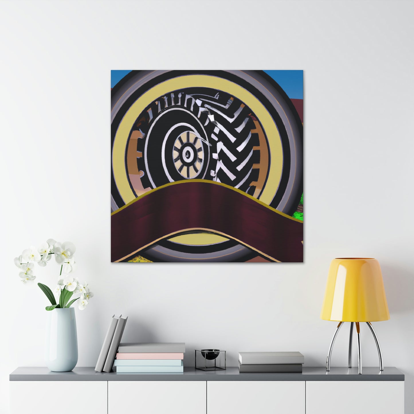 Tractor Tire Surrealism - Canvas