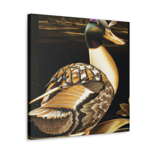 Mallard in Art Deco - Canvas