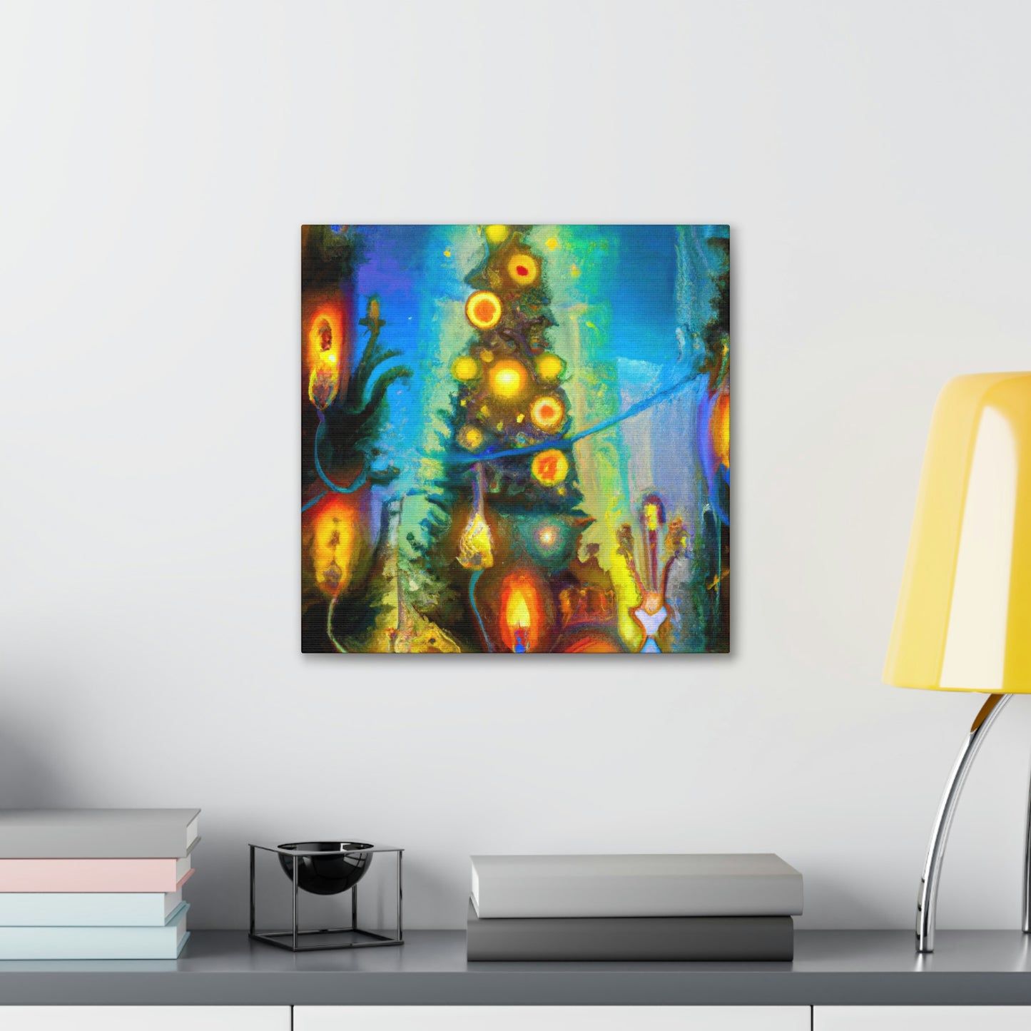 "Christmas Lights Illuminate". - Canvas