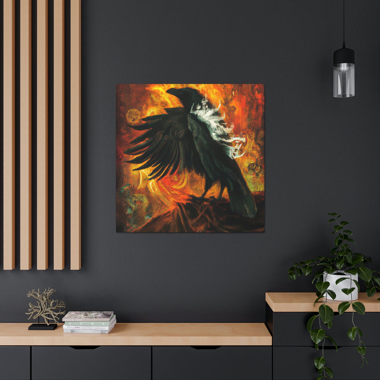 "The American Raven Rebuke" - Canvas