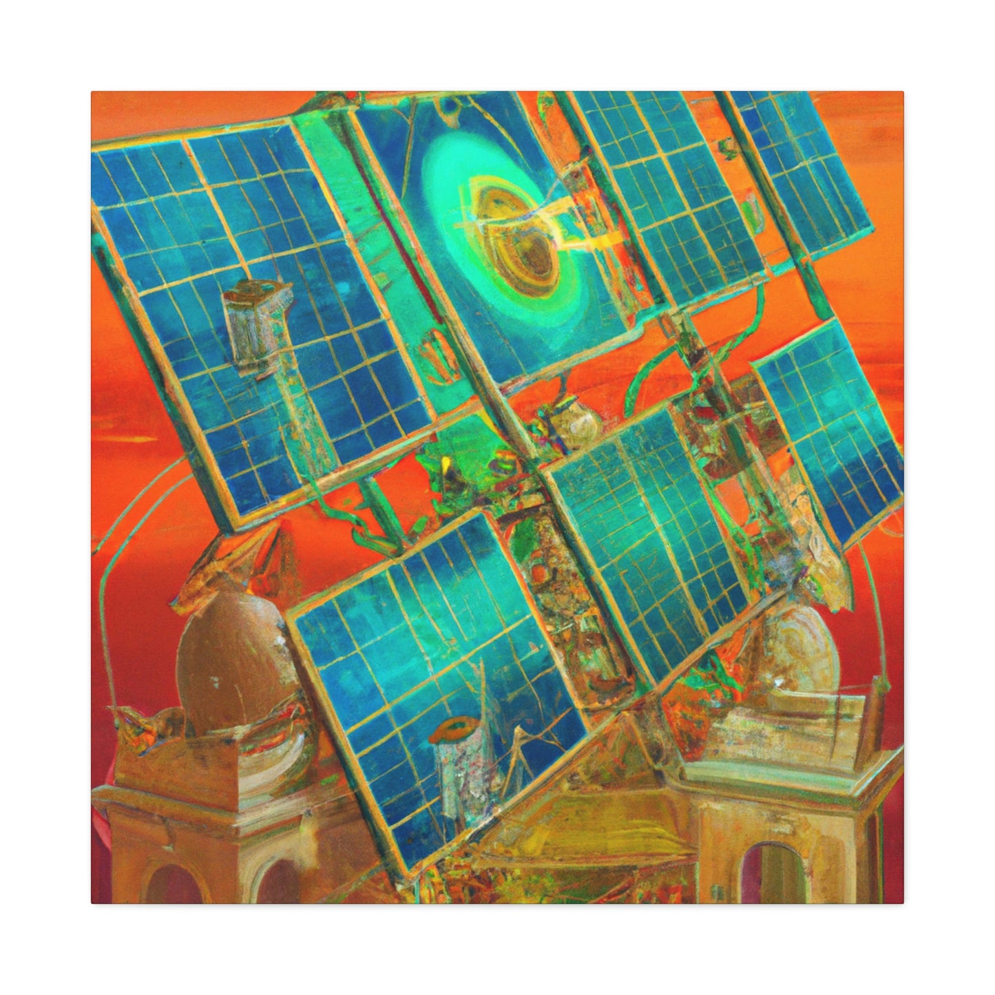 "Electrifying Solar Panel" - Canvas