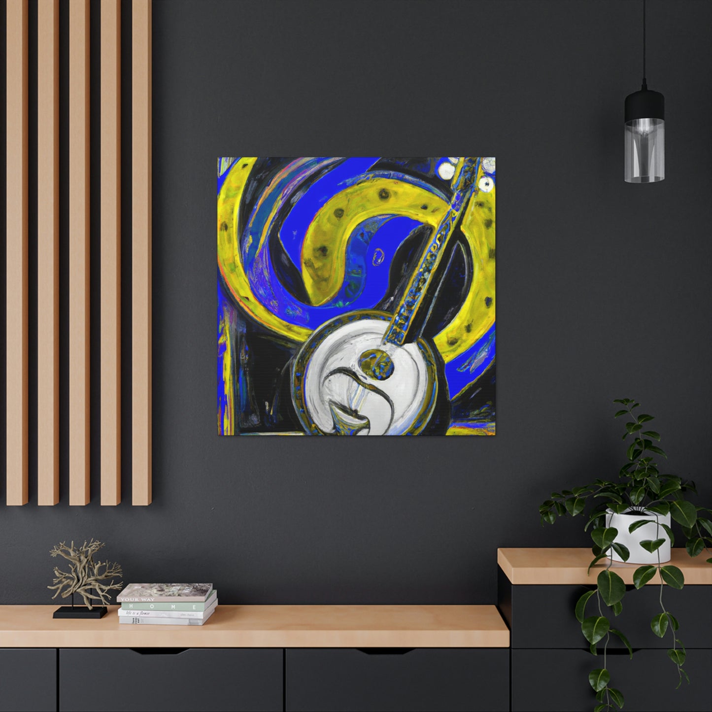 "The Banjo Illustration" - Canvas