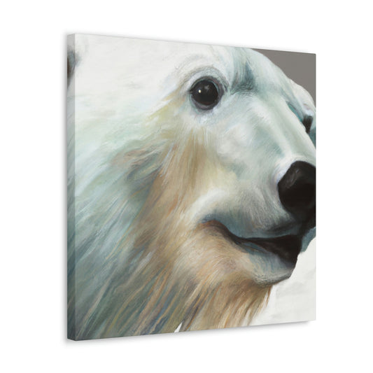 "Polar Bear in Hyperrealism" - Canvas