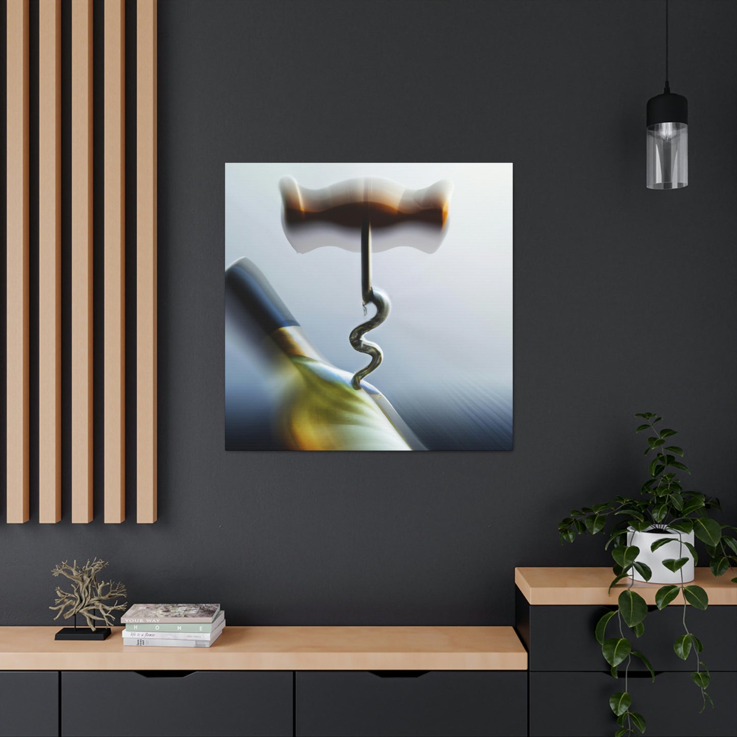 "Corkscrew in Abstract Art" - Canvas