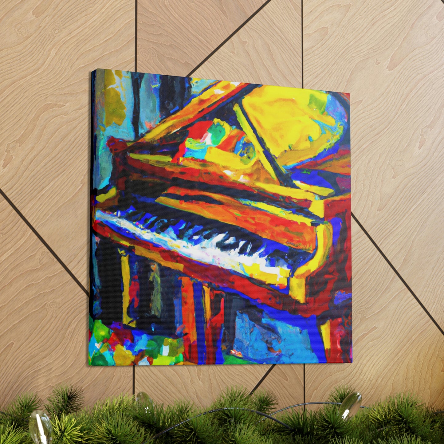 "Playing Piano in Color" - Canvas