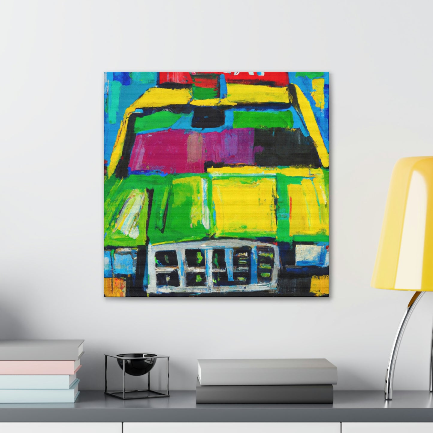 "Taxi NYC Twilight" - Canvas