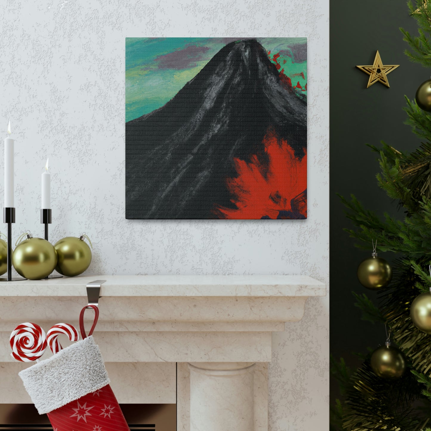 Volcano in Eruption - Canvas