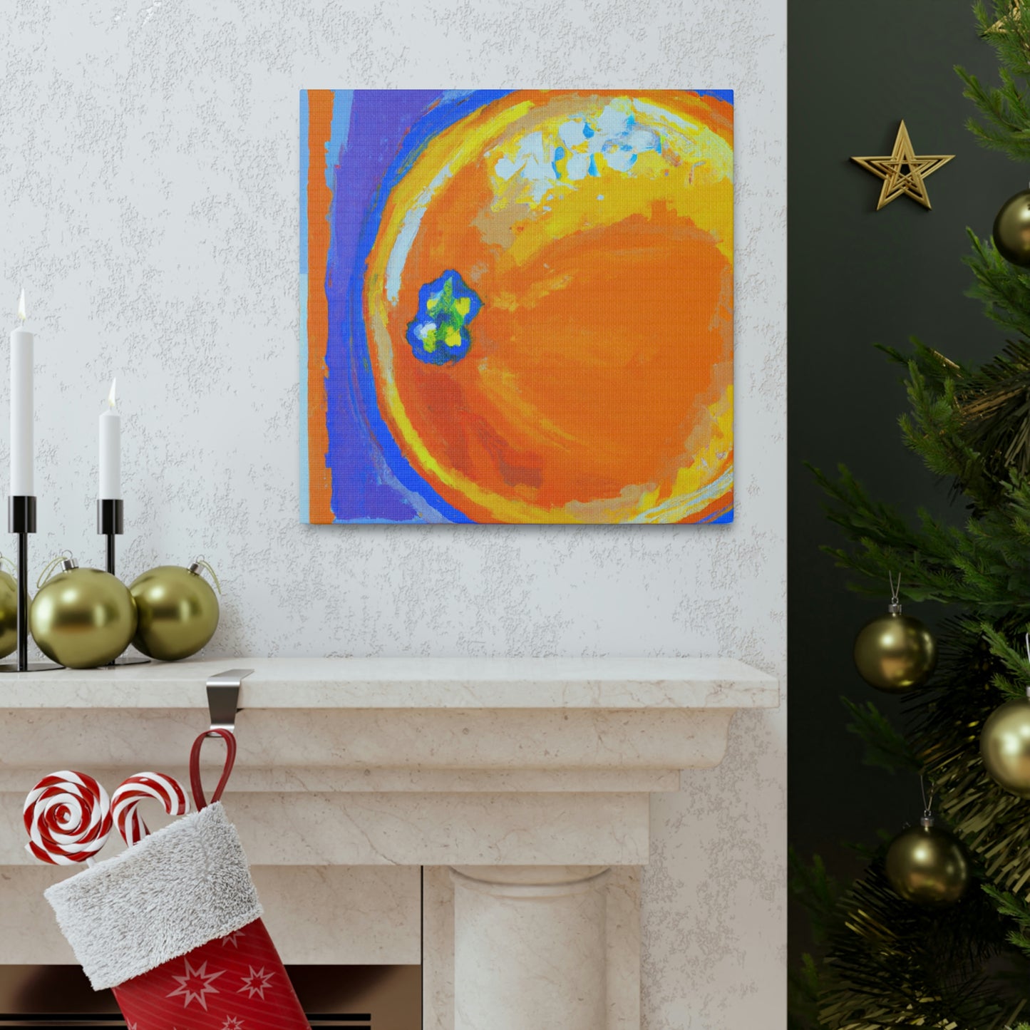 "Orange Abstract Brilliance" - Canvas