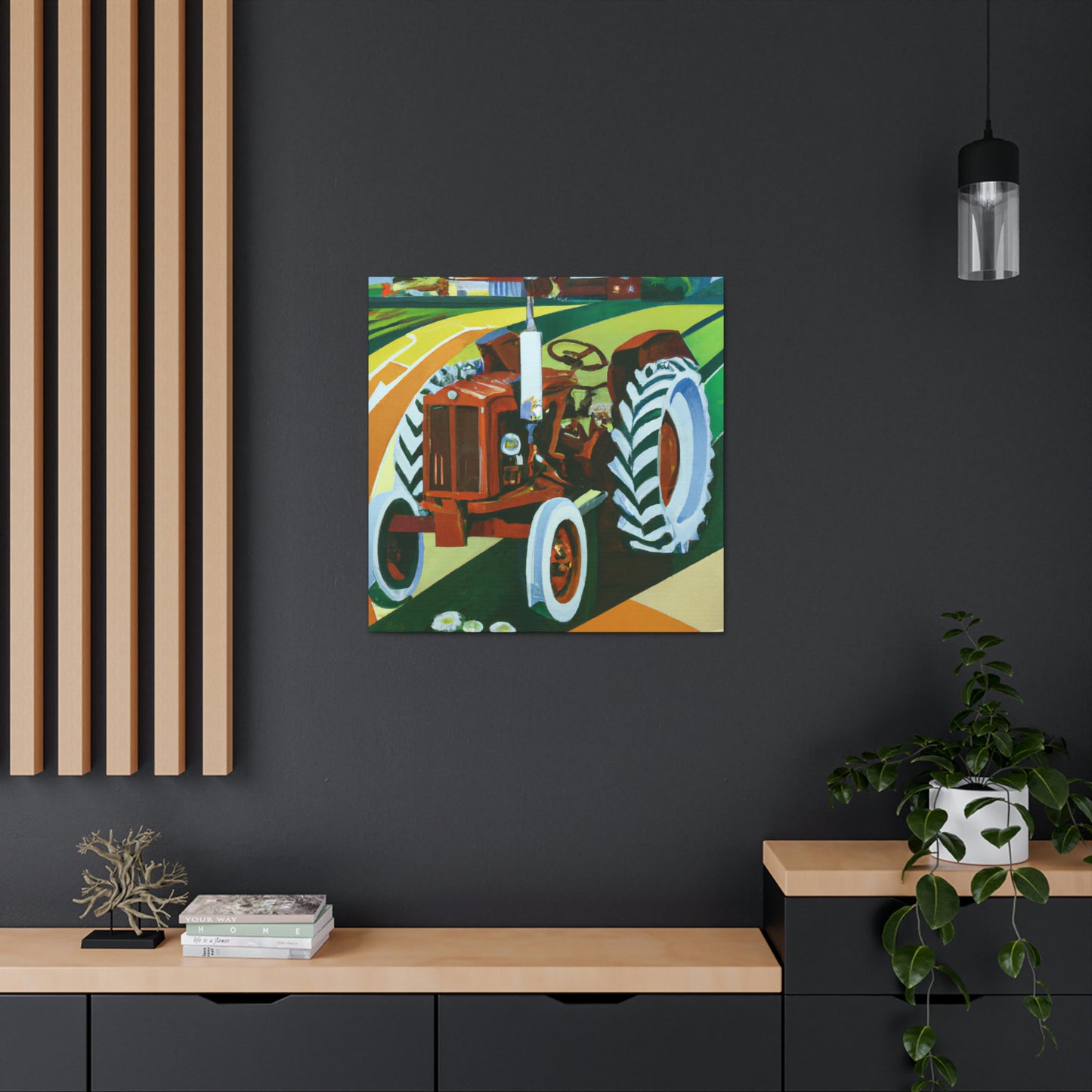 "Tractor of the Fields" - Canvas