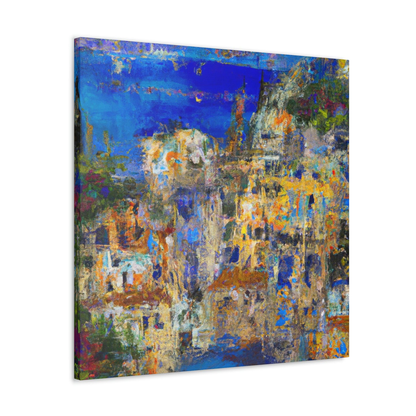 "Mediterranean Splendor Ablaze" - Canvas