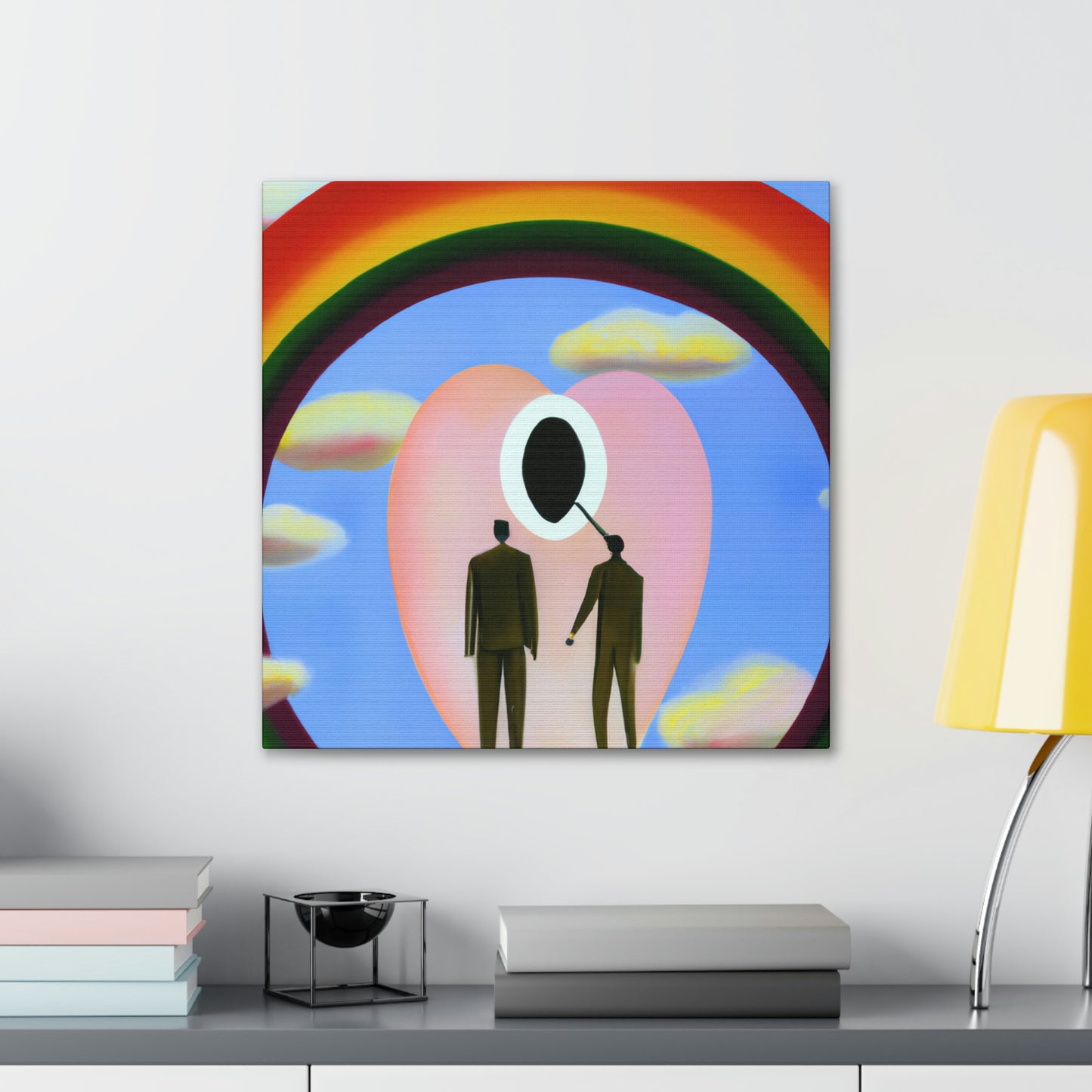 Love's Celestial Halo - Canvas