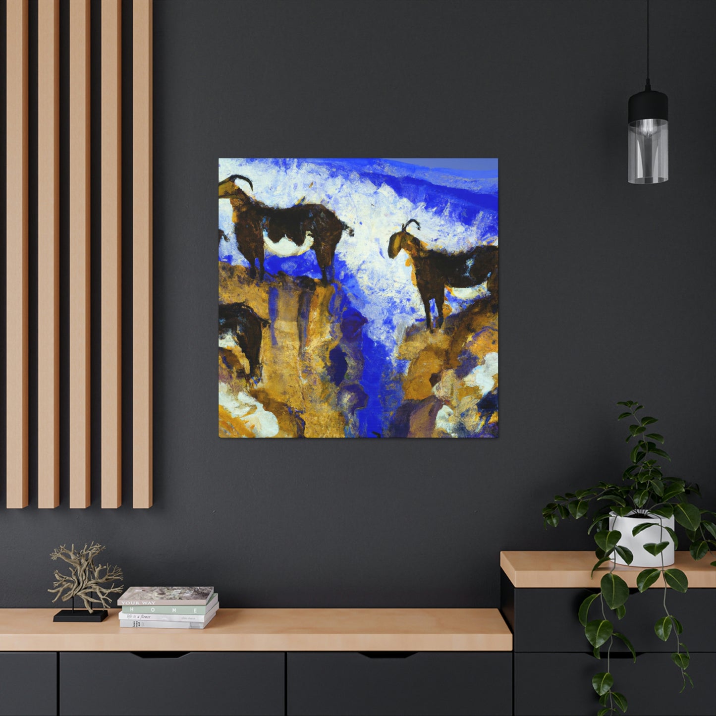 Mountain Goats Unleashed - Canvas