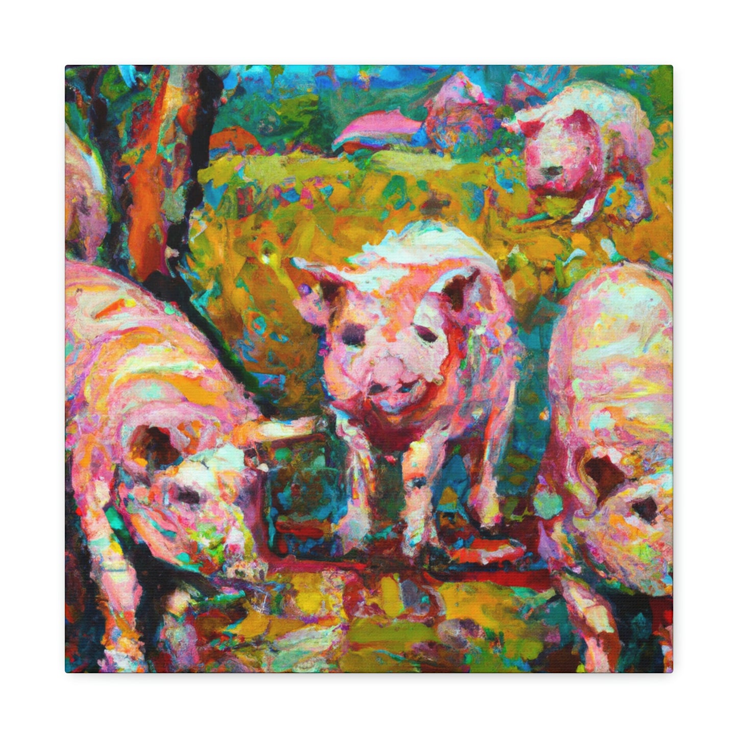 Pigs on the Farm - Canvas